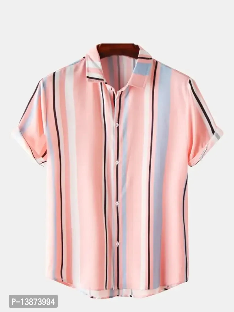 Stylish Lycra Short Sleeve Shirt For Men - ShopeClub